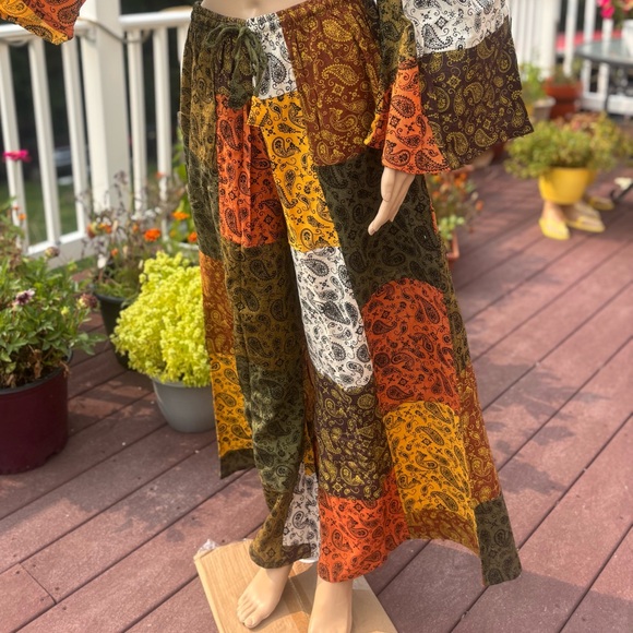 Bohemian Patchwork Two-Piece Set - Picture 5 of 12